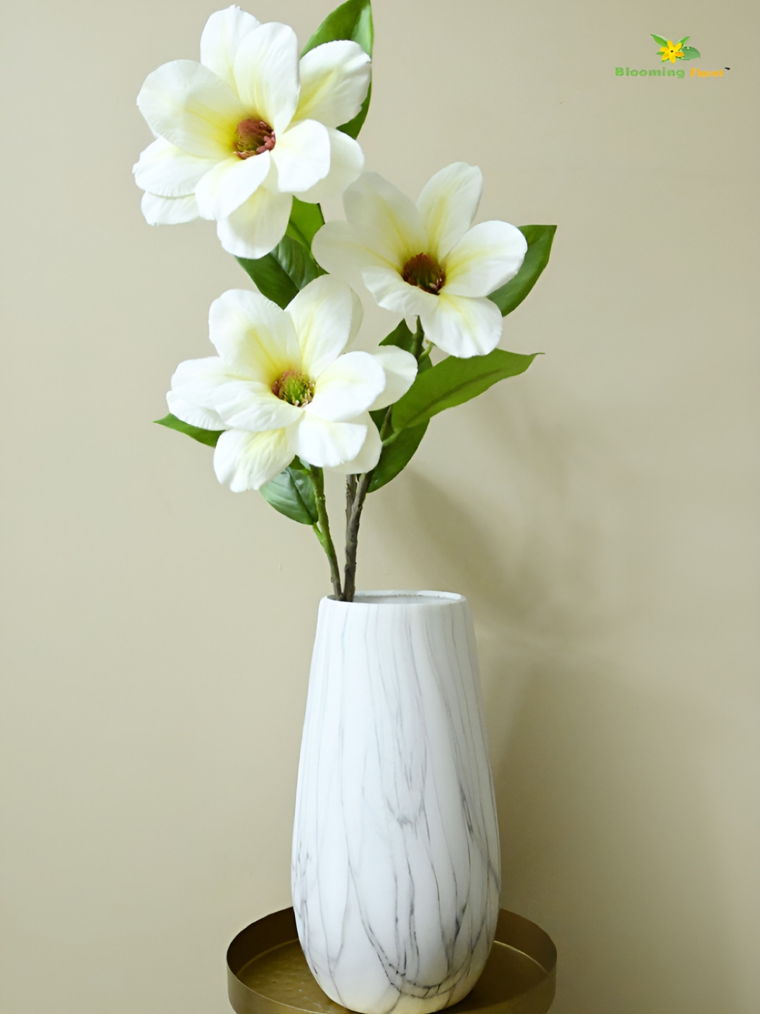 Blooming Floret White Magnolia Artificial Flower