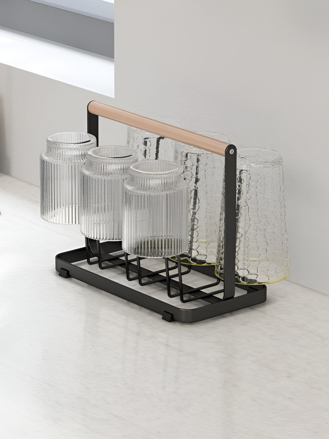 Arhat Organizers Black Kitchen Multi-Utility Organiser