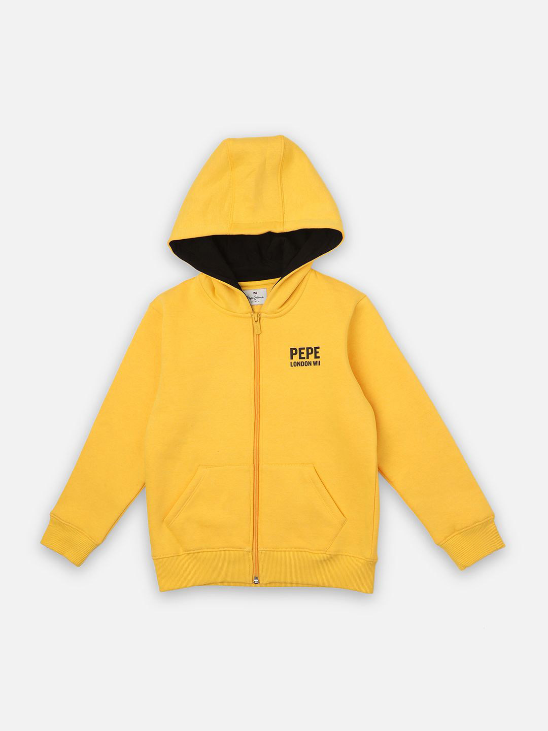 Pepe Jeans Boys Graphic Printed Hood Cotton Front-Open Sweatshirt