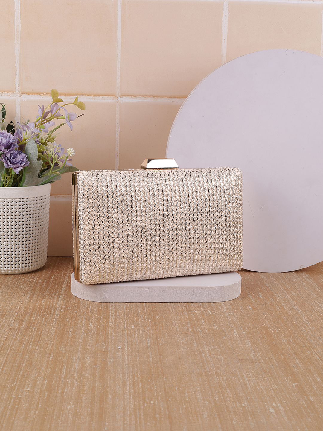 Mochi Textured Box Clutch