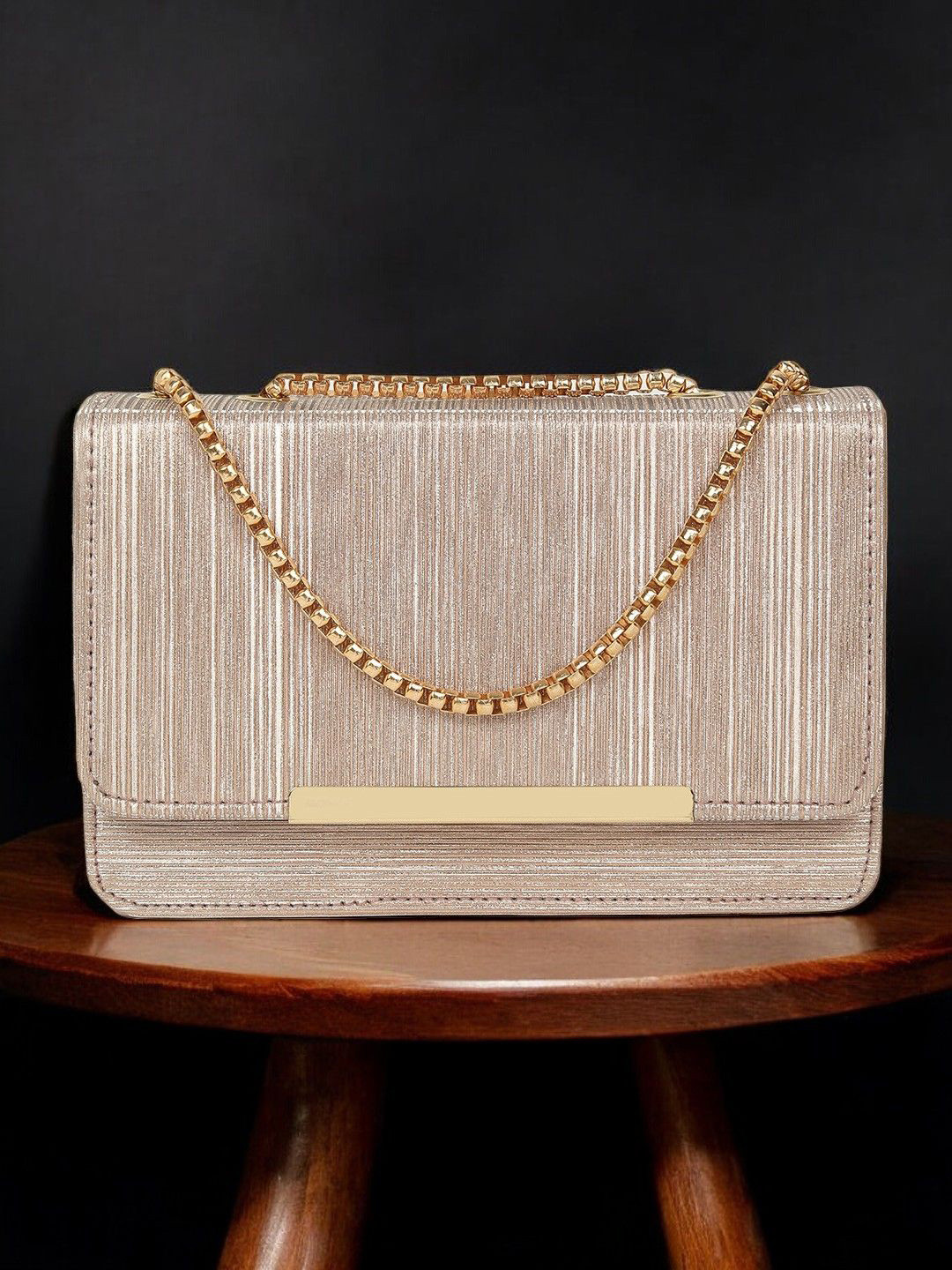 CRUSSET Textured Box Clutch