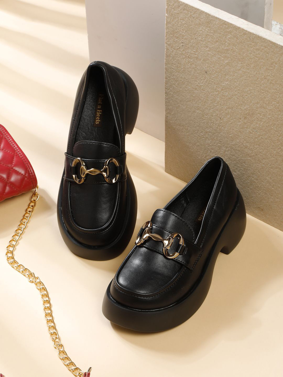 Flat n Heels Women Loafers with Buckles