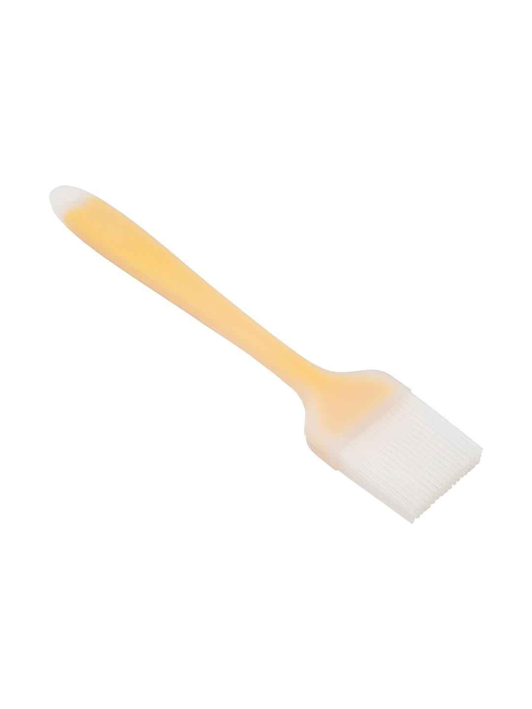 Bagonia Orange-Colored & White Silicone Oil Brush