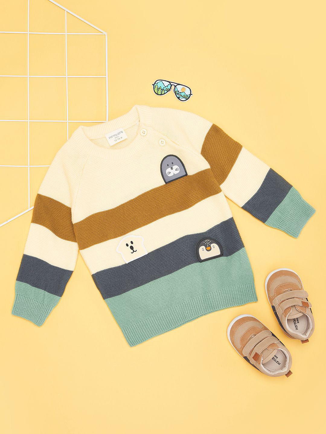 Pantaloons Baby Boys Striped Pullover
