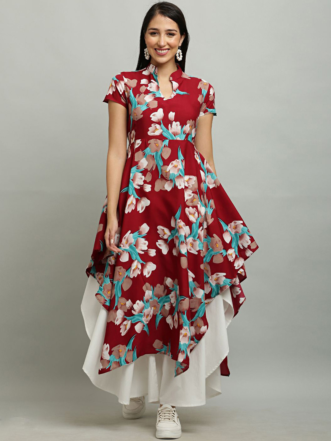 DEGE Printed Anarkali Women Kurtas