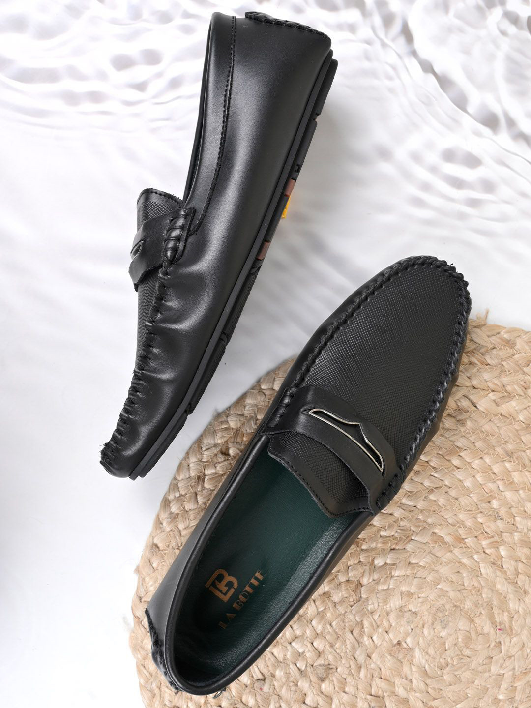 LA BOTTE Men Slip-On RoundToe Perforations Loafers