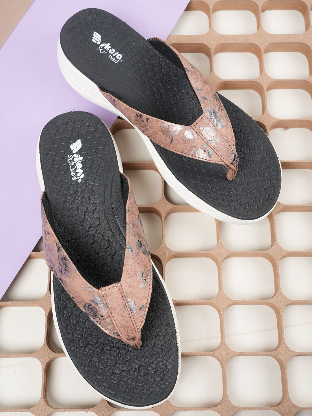 SKORA Women T-Strap PU Flats