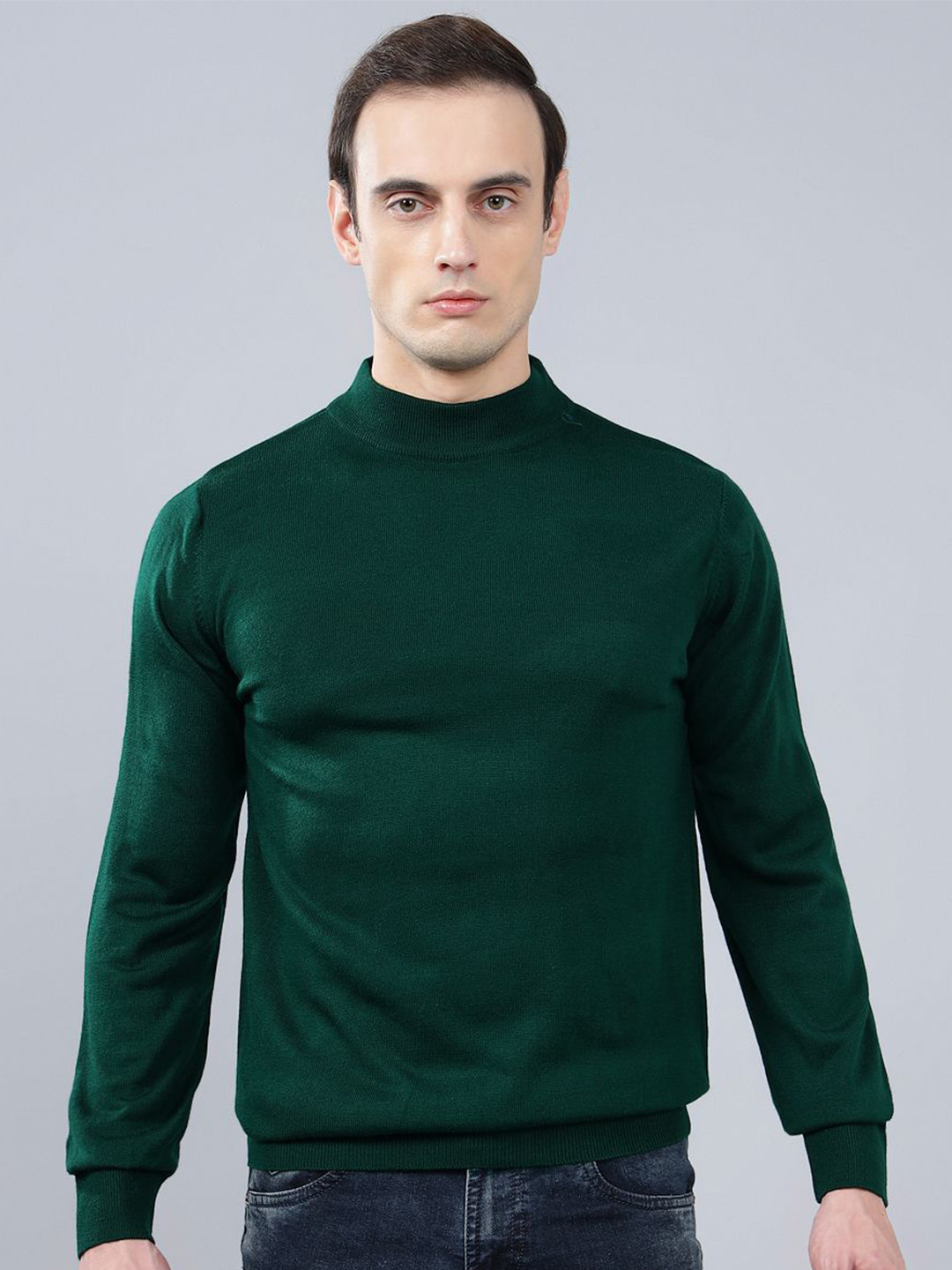 Cantabil Men Mock Collar Winter Wear Pullover Sweaters