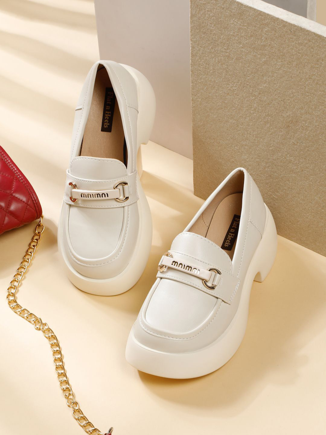 Flat n Heels Women Horsebit Loafers with Buckles