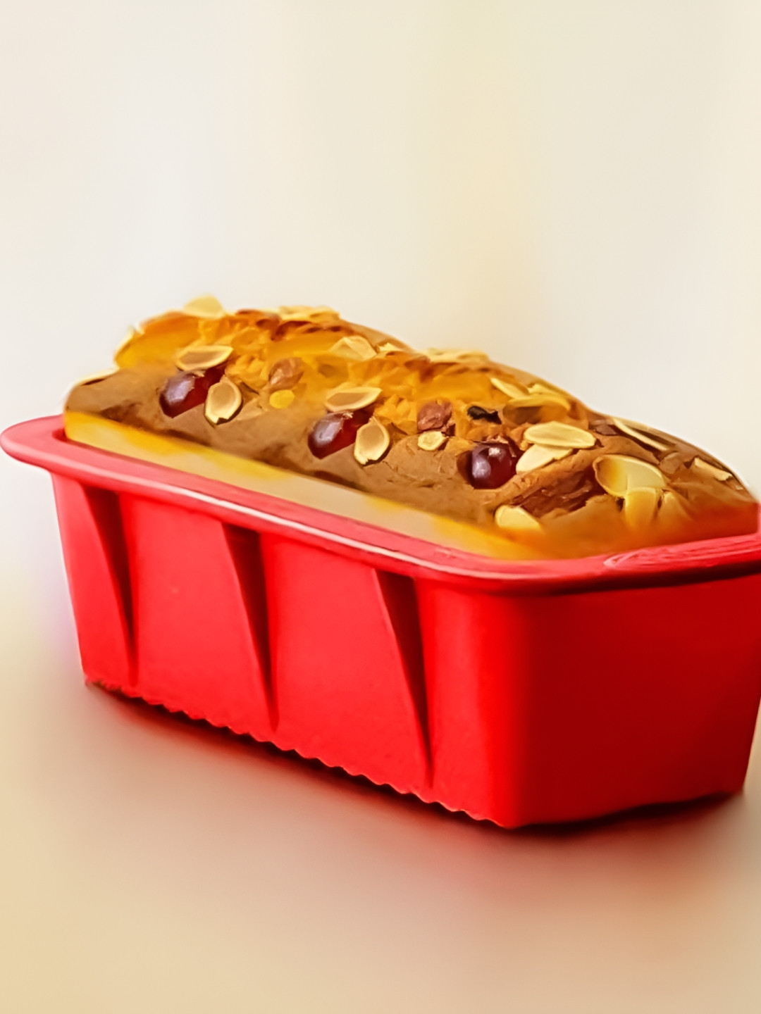 Bagonia Red Rectangular Silicon Baking Tray