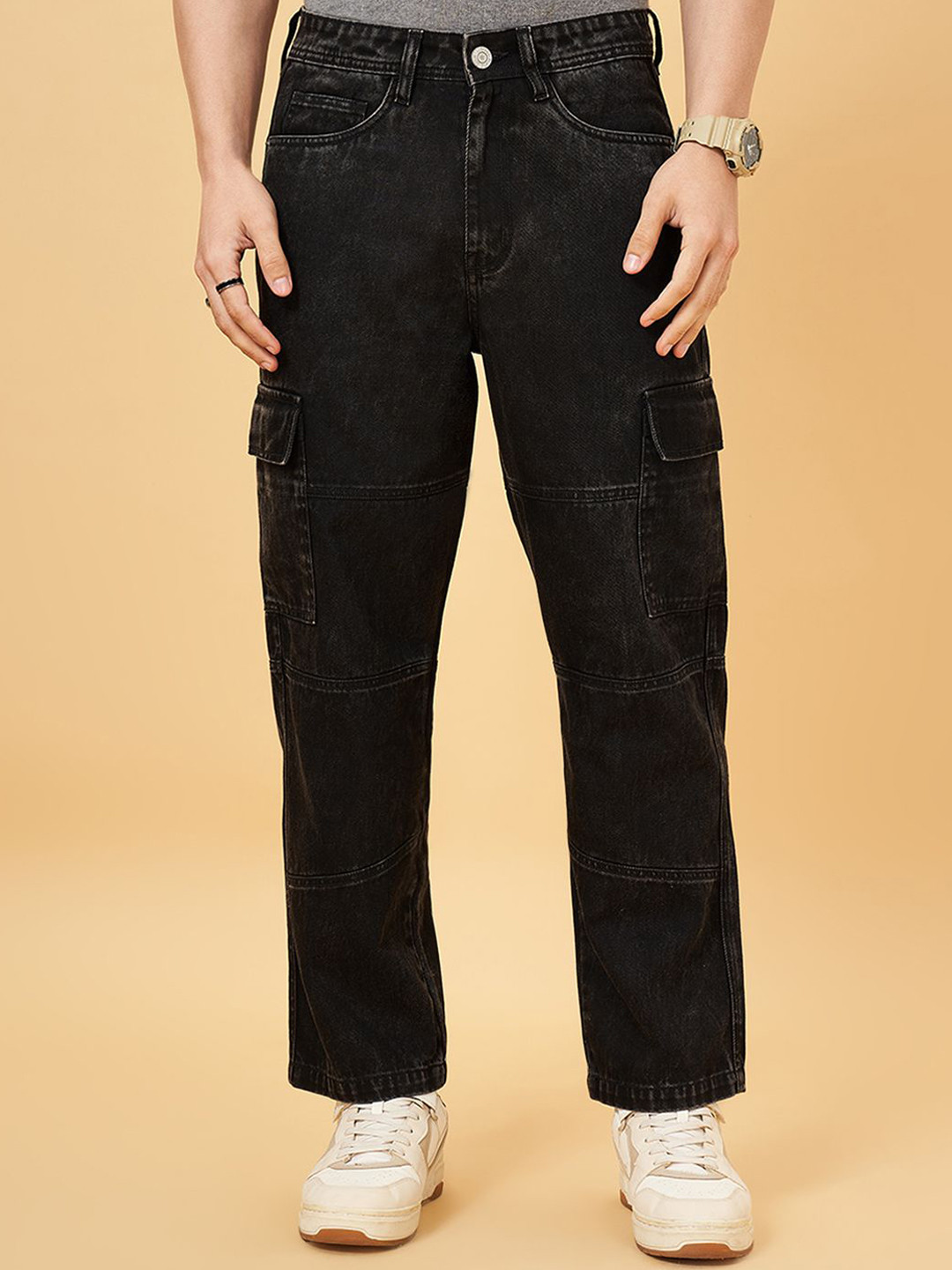 People Men Wide Leg Jeans