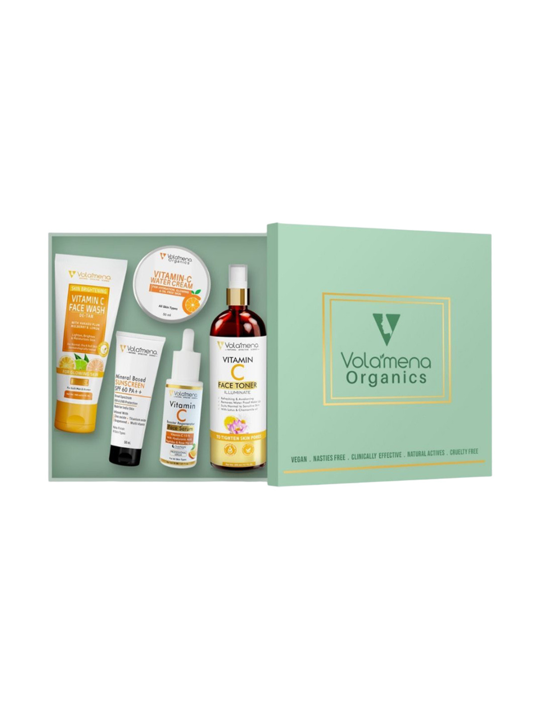 Volamena Organics Set Of 5 Vitamin C Skin Care Kit