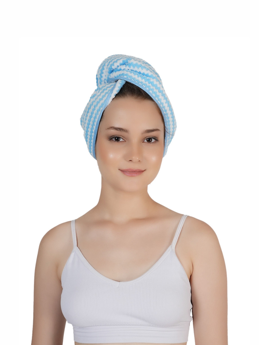 Style Shoes Blue & White 1 Striped Other 350 GSM Bath Towel