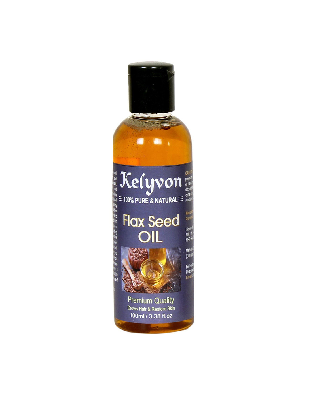 Kelyvon Pure & Natural Flax Seed Hair Oil - 100 ml