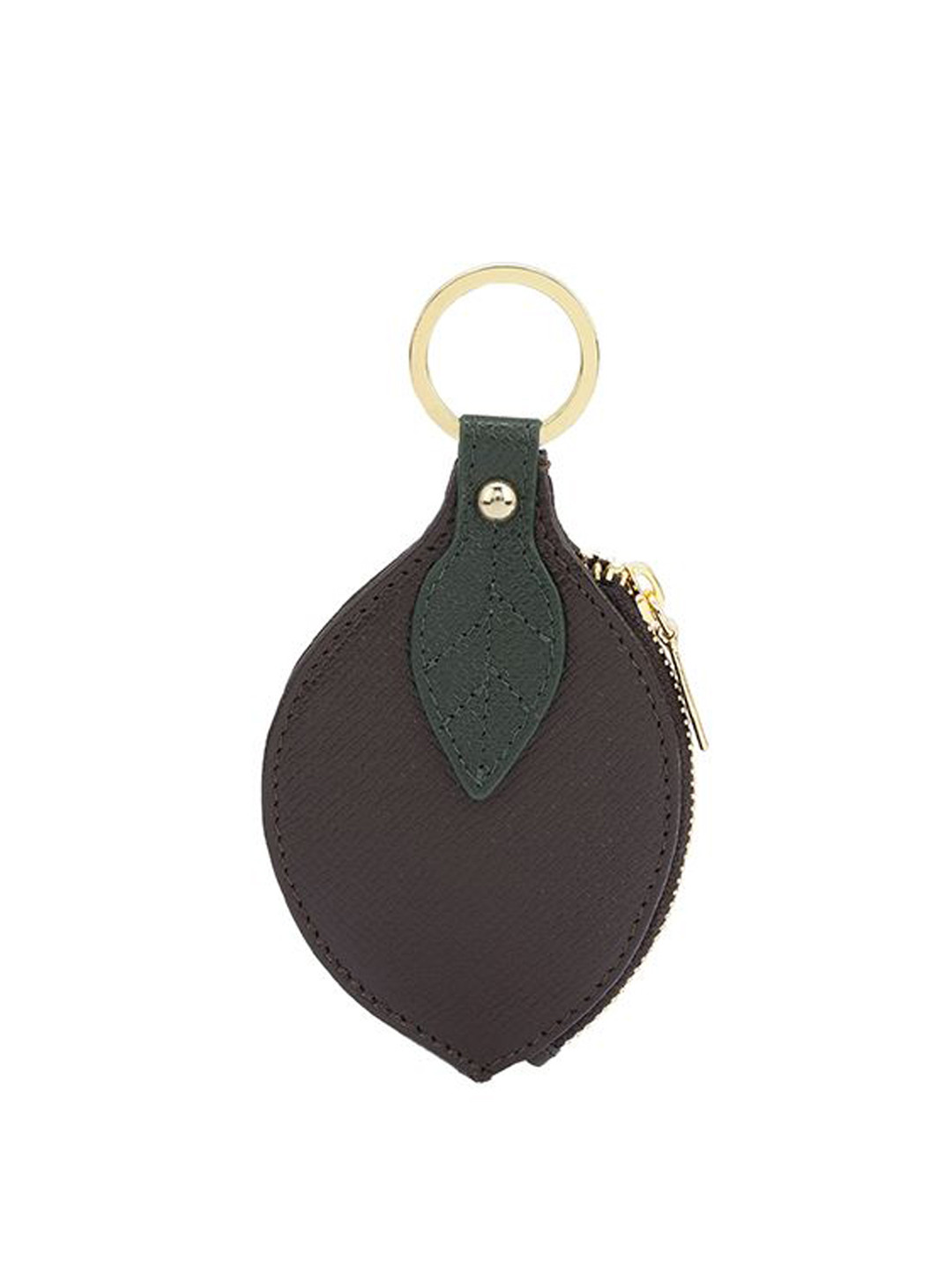 Da Milano Textured Leather Key Chain