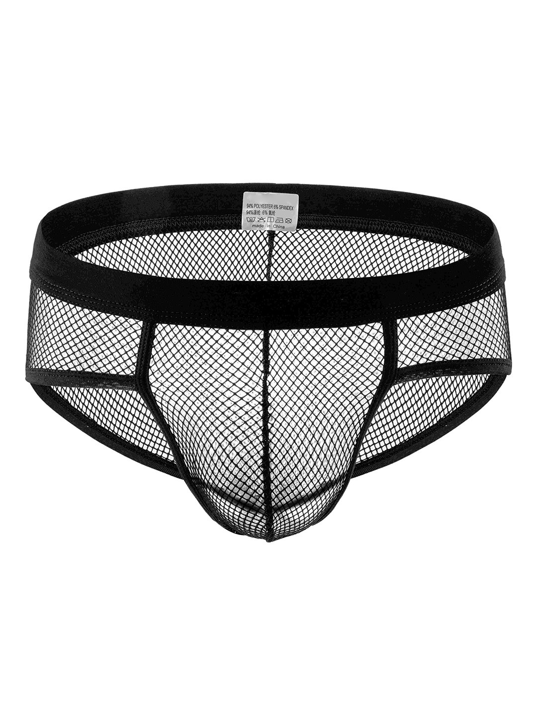 Panteazy's Men Lace Basic Briefs SMSTM-FB5-S-BL-Blue