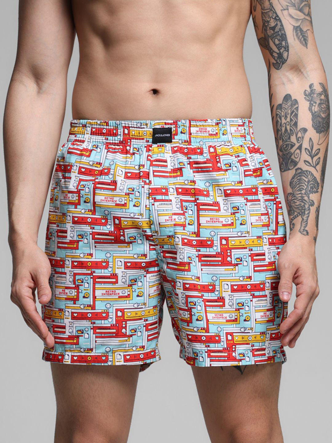 Jack & Jones Men Pure Cotton Printed Boxers 9008062001