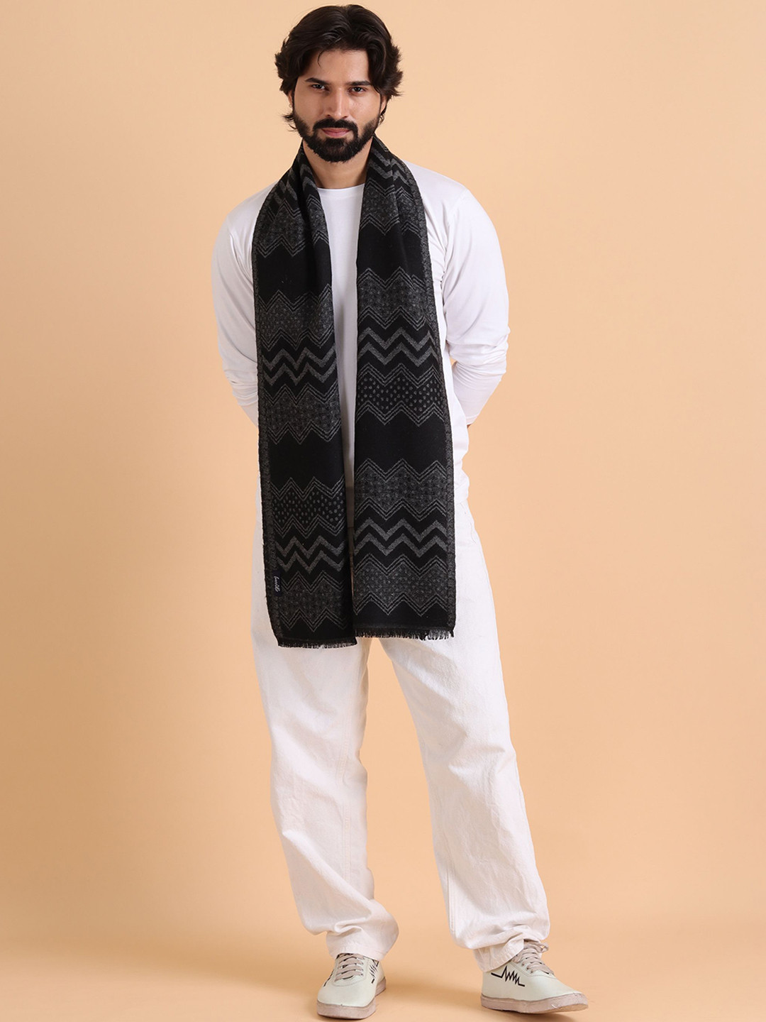 Tweedle Men Pattern Acrylic Mufflers