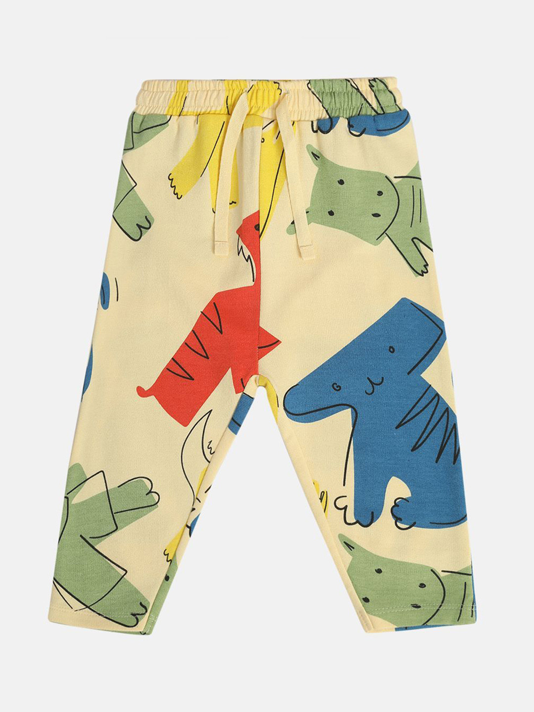 MINI KLUB Boys Printed Cotton Mid- Rise Lounge Pant