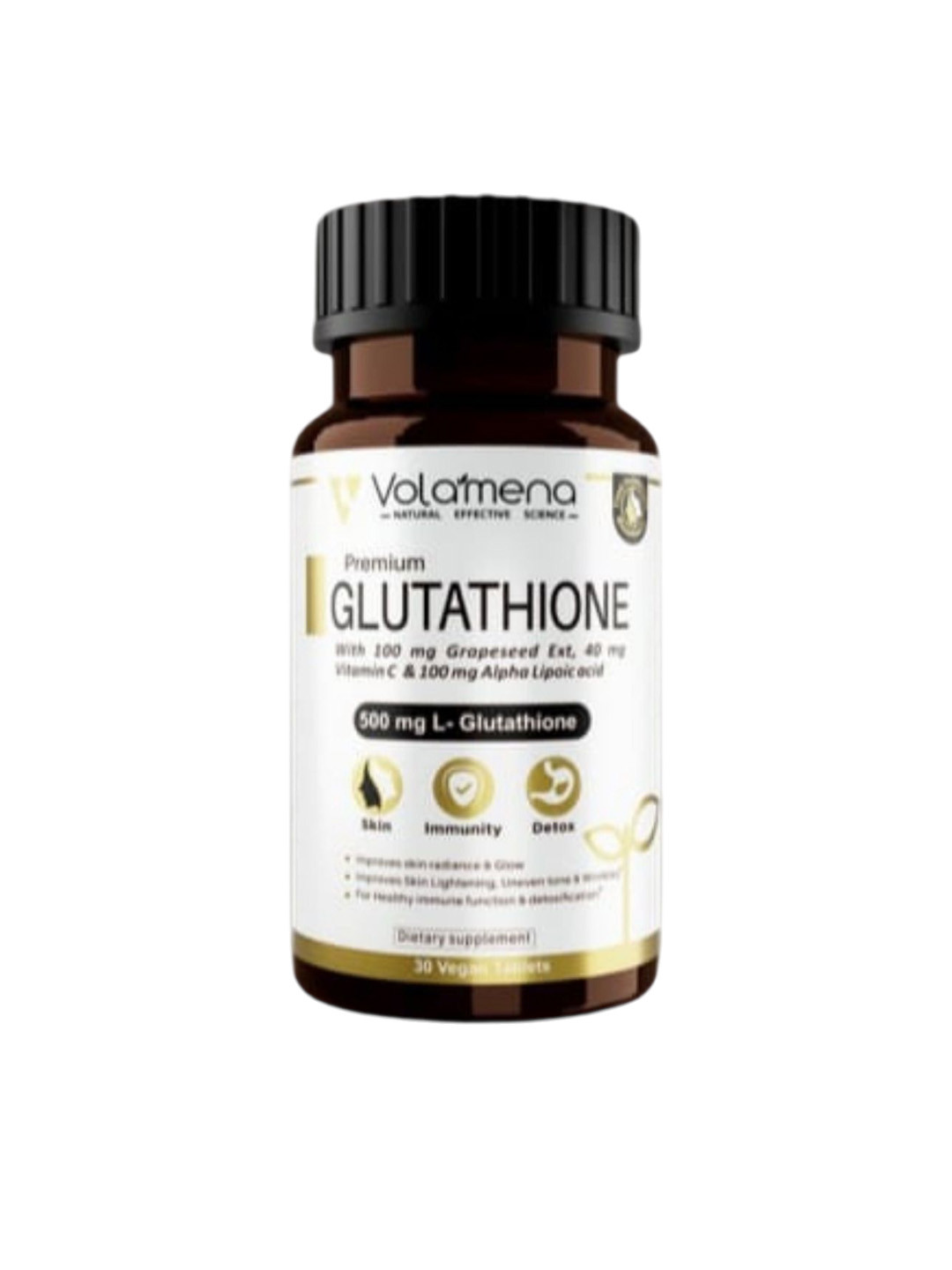Volamena Premium Radiance Skin Glutathione Tablets-30 Tablets