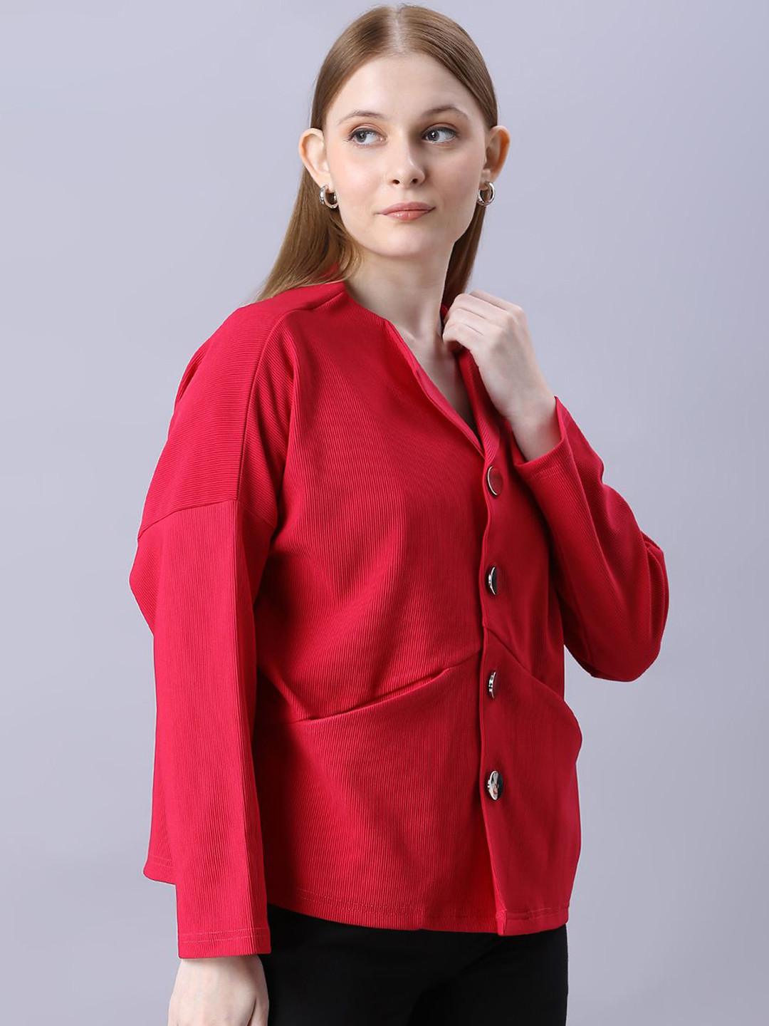 Autumn Hues Women Spread Collar Varsity Jacket