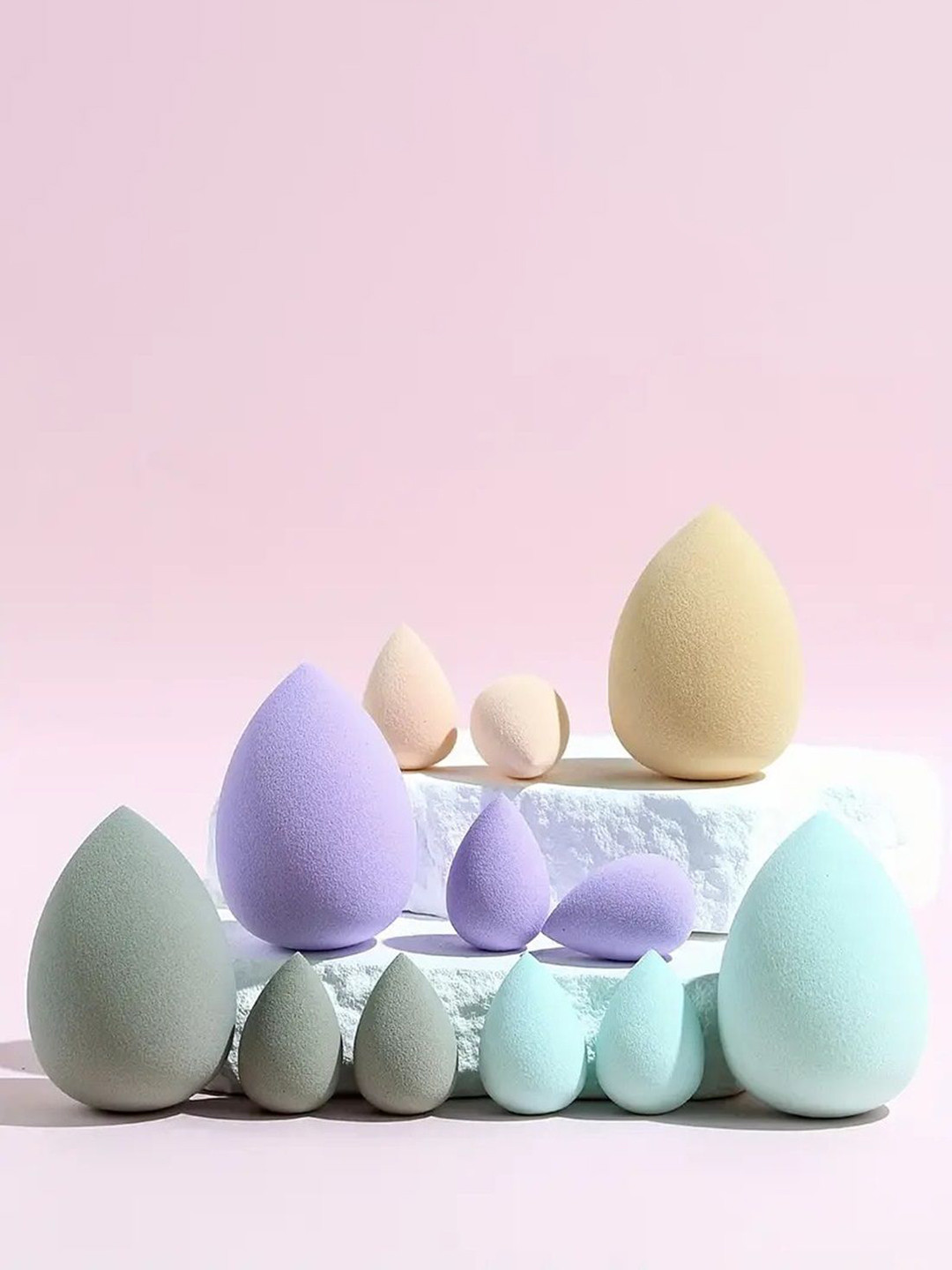 Facejewel 12 Pcs Makeup Beauty Blender Puff
