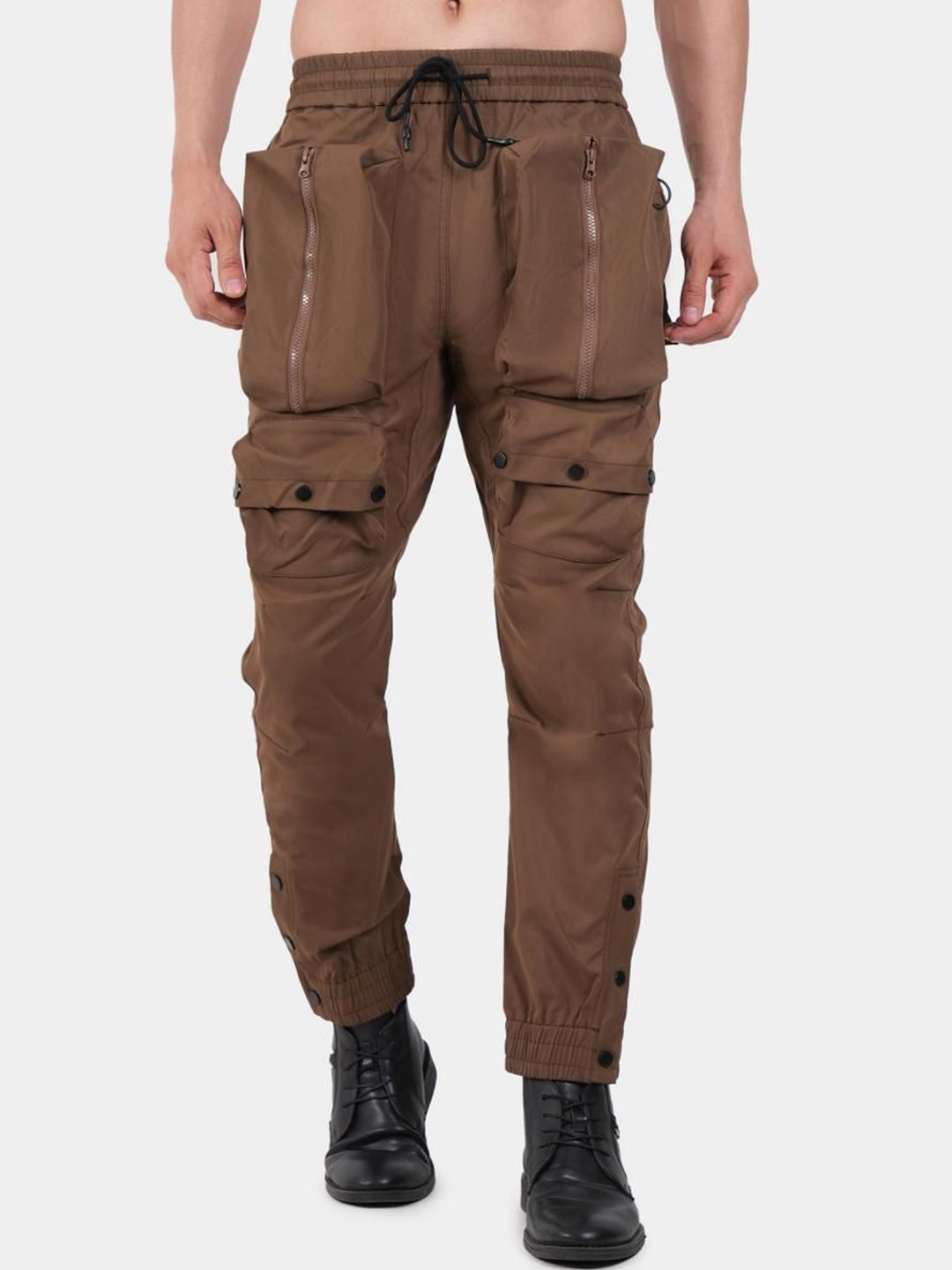 BOTABOCHI Men Solid Straight-Fit Track Pants