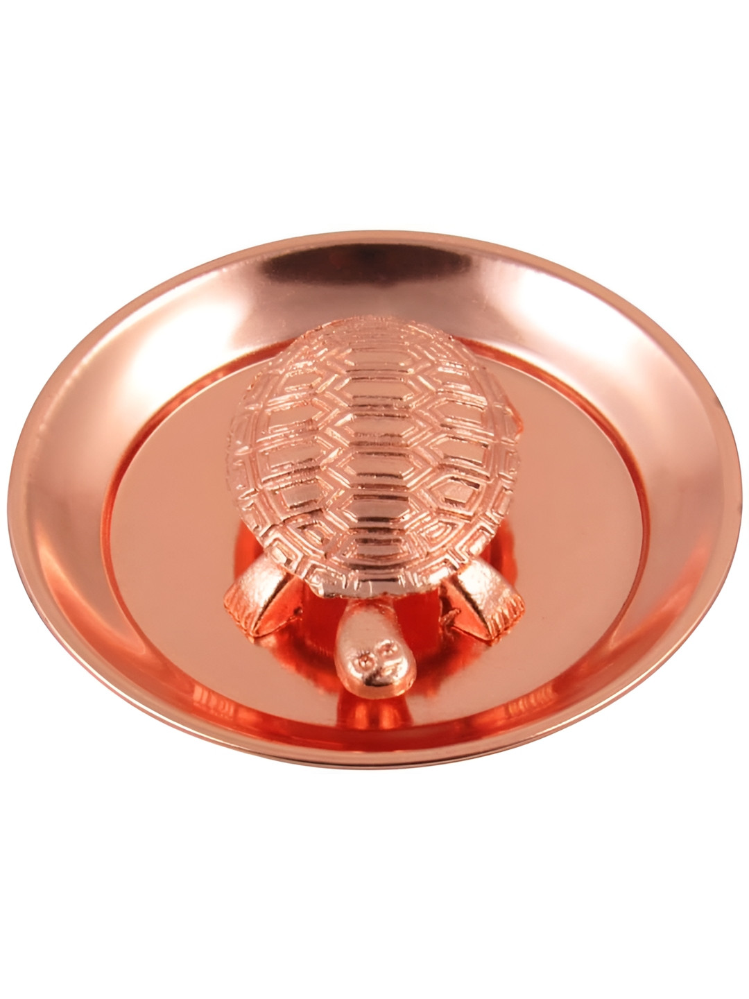 Navyaksh Copper Prayer Room Set of 2 Small Showpieces - 3.1 Inches