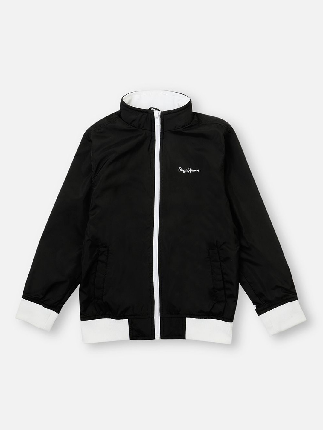 Pepe Jeans Boys Floral Embroidered Jacket