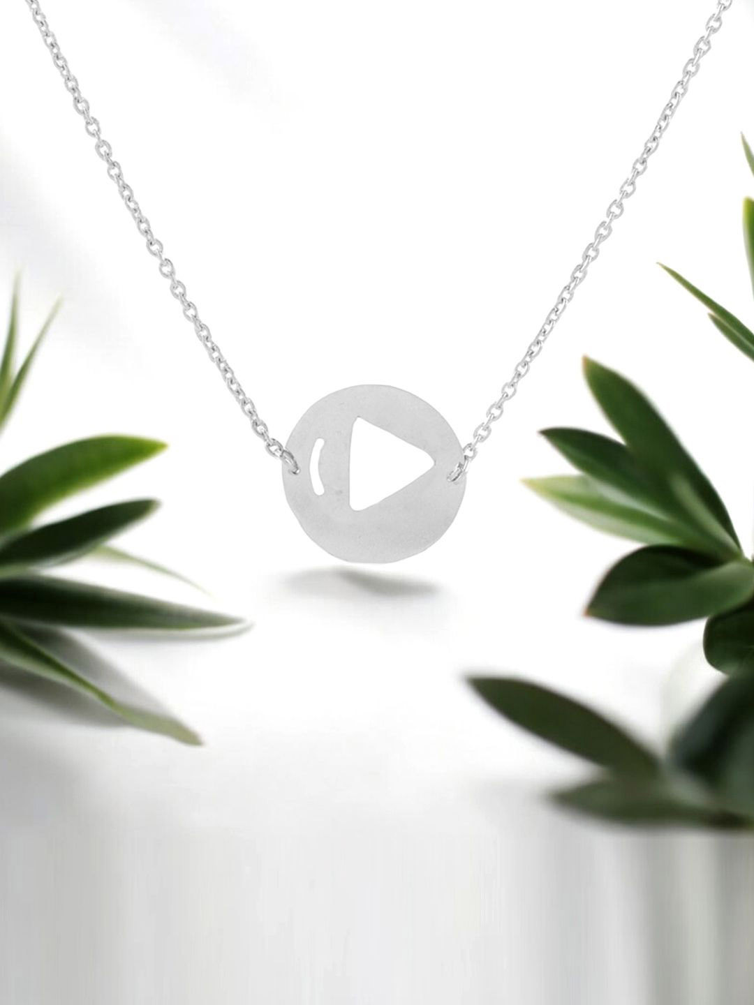 Goldnera Girls 925 Sterling Silver-Plated Love for Music Pendant with Chain