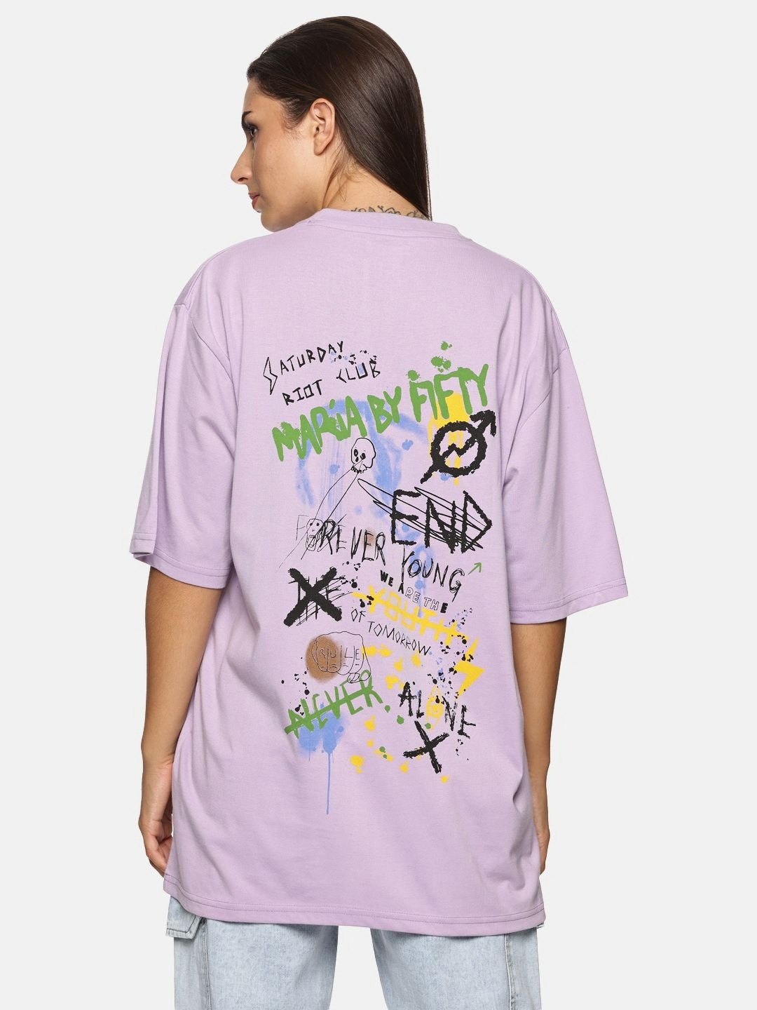 THIRD QUADRANT Women Drop-Shoulder Sleeves T-shirt