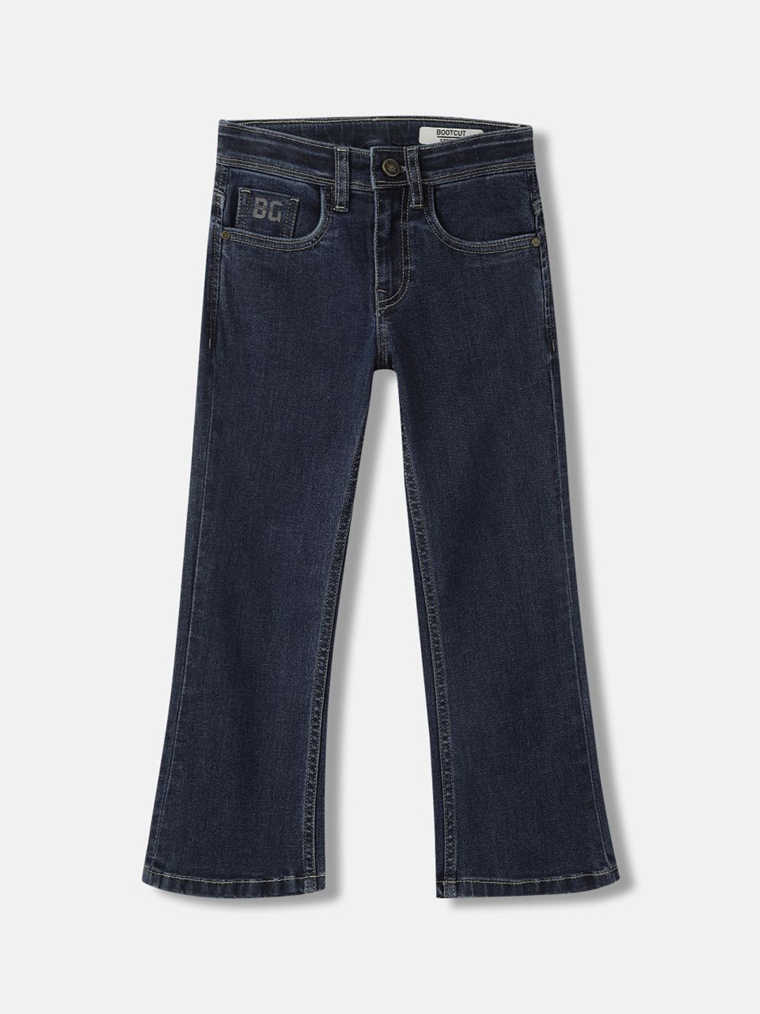 Blue Giraffe Boys Bootcut Stretchable Jeans
