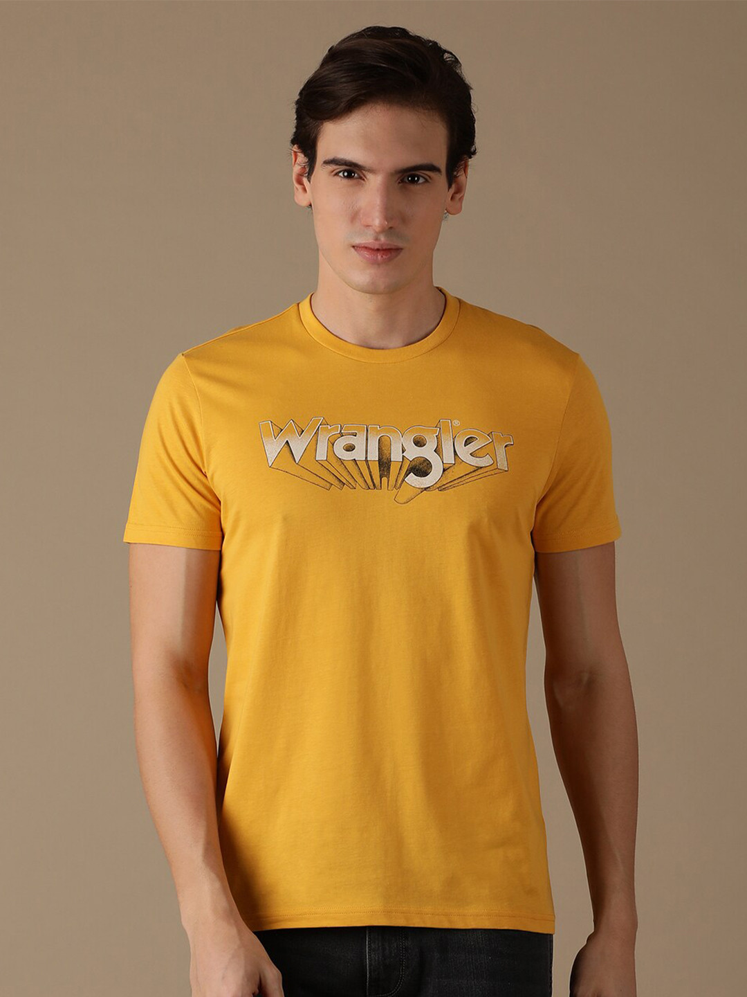 Wrangler Typography Printed CottonT-shirt