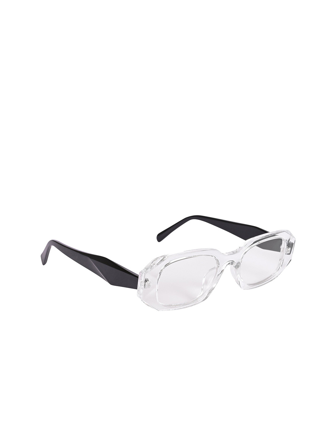 The Roadster Lifestyle Co UV Protected Rectangle Sunglass ES_97044-31-RS-9272-CLR-CLBK-RT