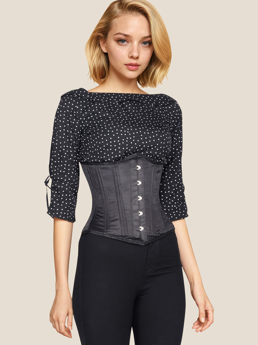 Bunny Corset Steel Boned Waist Training Underbust Corset