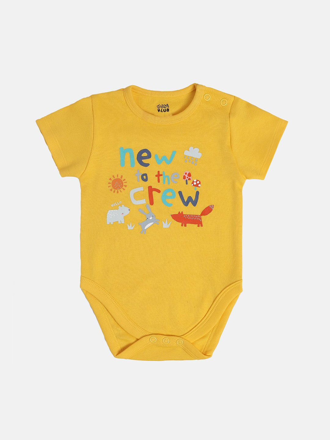 MINI KLUB Infant Boys Printed Pure Cotton Bodysuit
