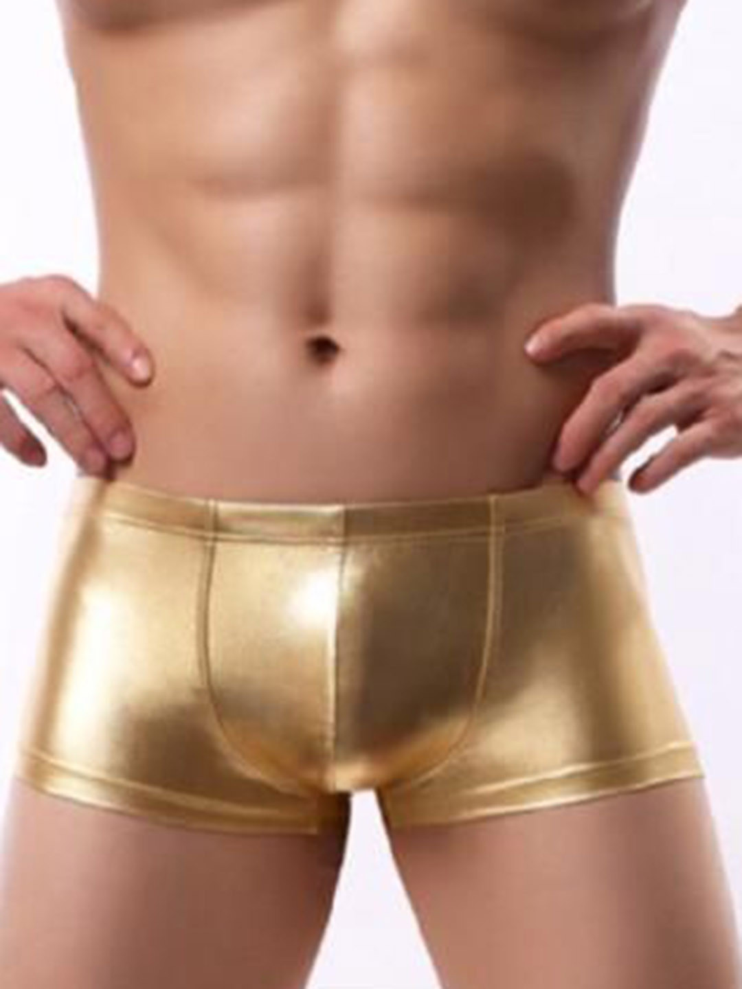 PANTEAZY Men Mid Rise Boxer Style Briefs YKTCL-LS-SM16-S-GOLD