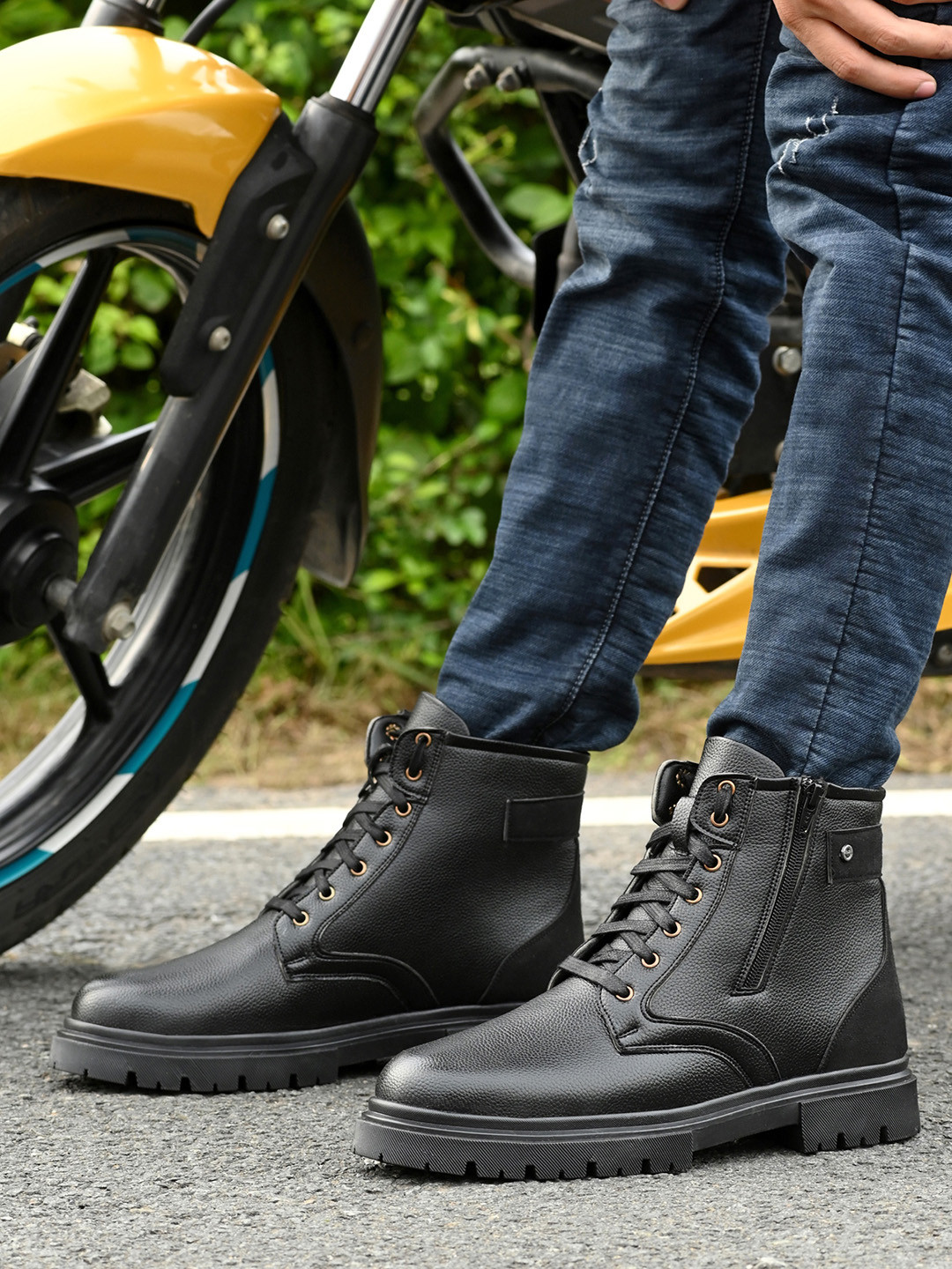 AfroJack Men Solid Regular Boots Casual  Boots