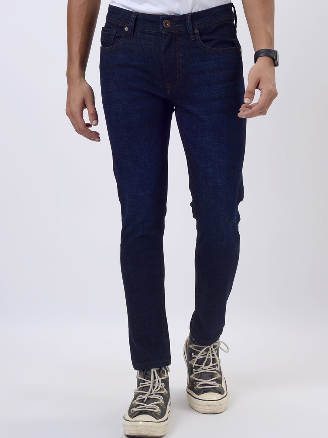JADE BLUE Men Clean Look Slim Fit No Fade Jeans