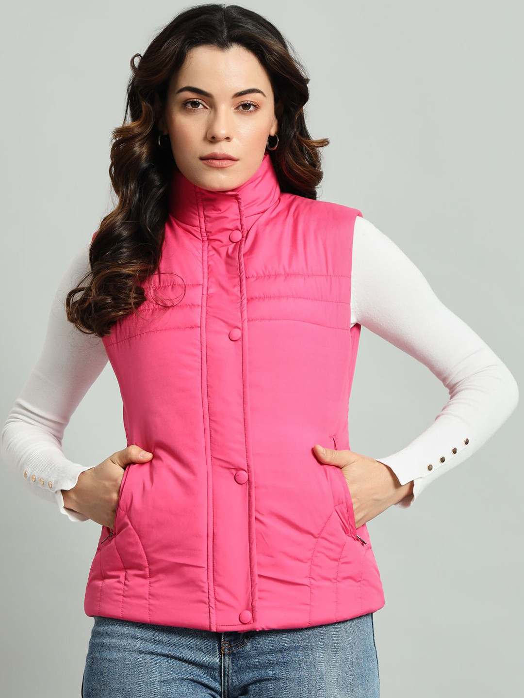 AR-FIT Women Polyester Water Resistant Padded Jacket