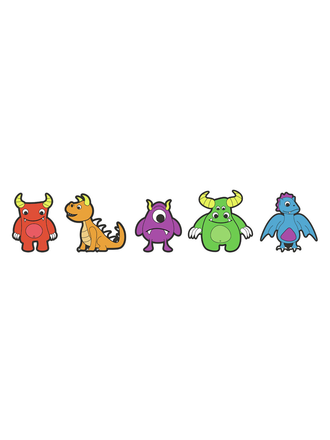 Crocs 5-Pcs Spooky Scary Fairytale Shoe Charm Jibbitz