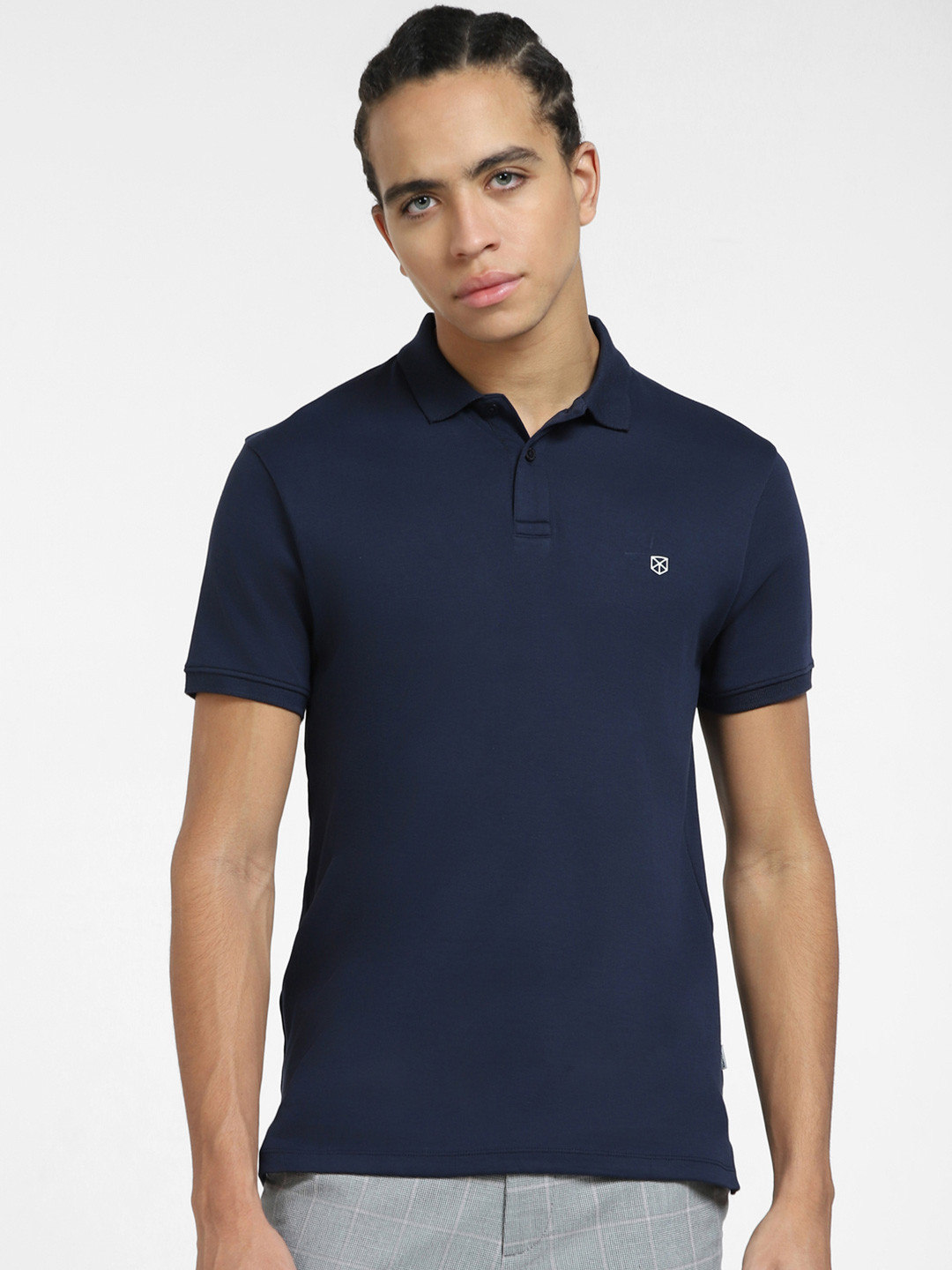 Jack & Jones Polo Collar Cotton T-shirt