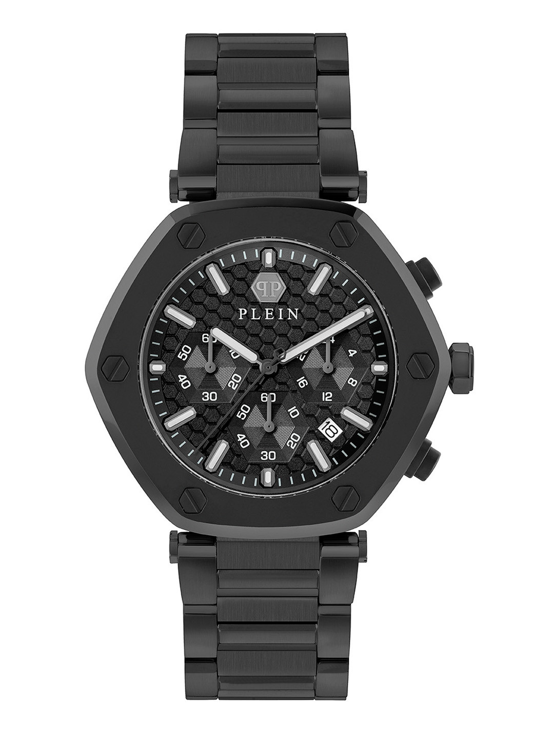 PHILIPP PLEIN Men Brass Dial & Bracelet Style Straps Analogue Watch