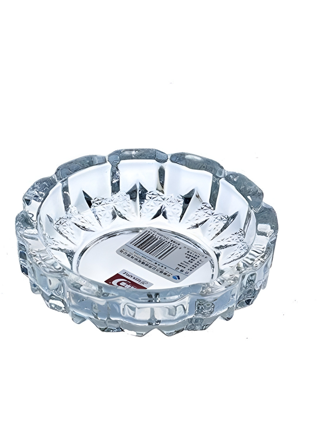 Navyaksh Turtle with Plate White Crystal Glossy Prayer Room Set of 2 Small Showpieces - 3.1 Inches