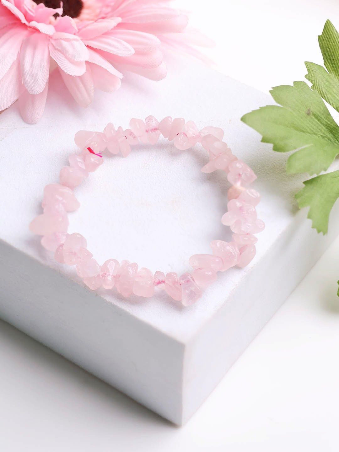 Shubhanjali Crystal Stone Studded Elasticated Bracelet