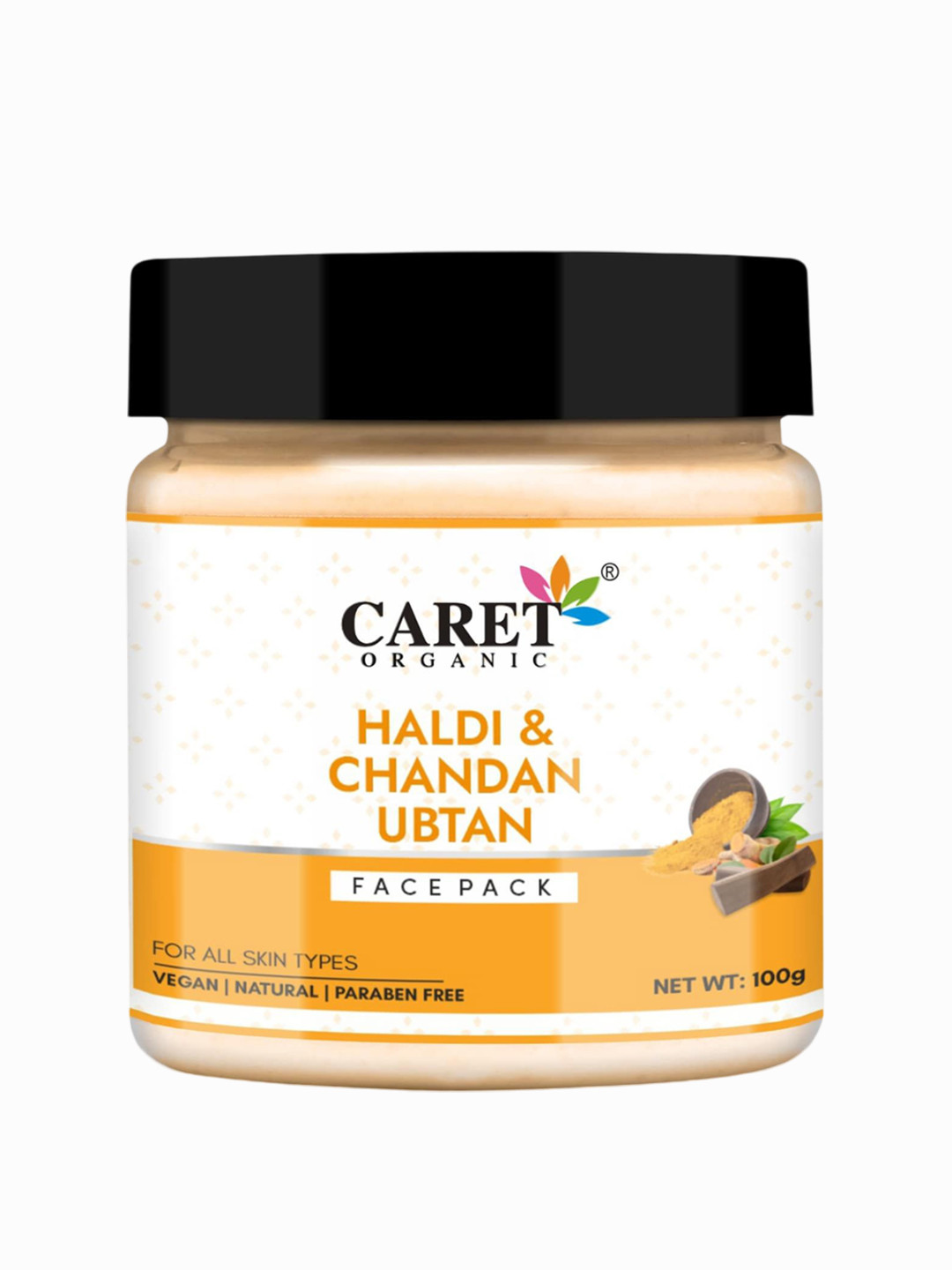 CARET ORGANIC Haldi & Chandan Ubtan Face Pack - 100 g