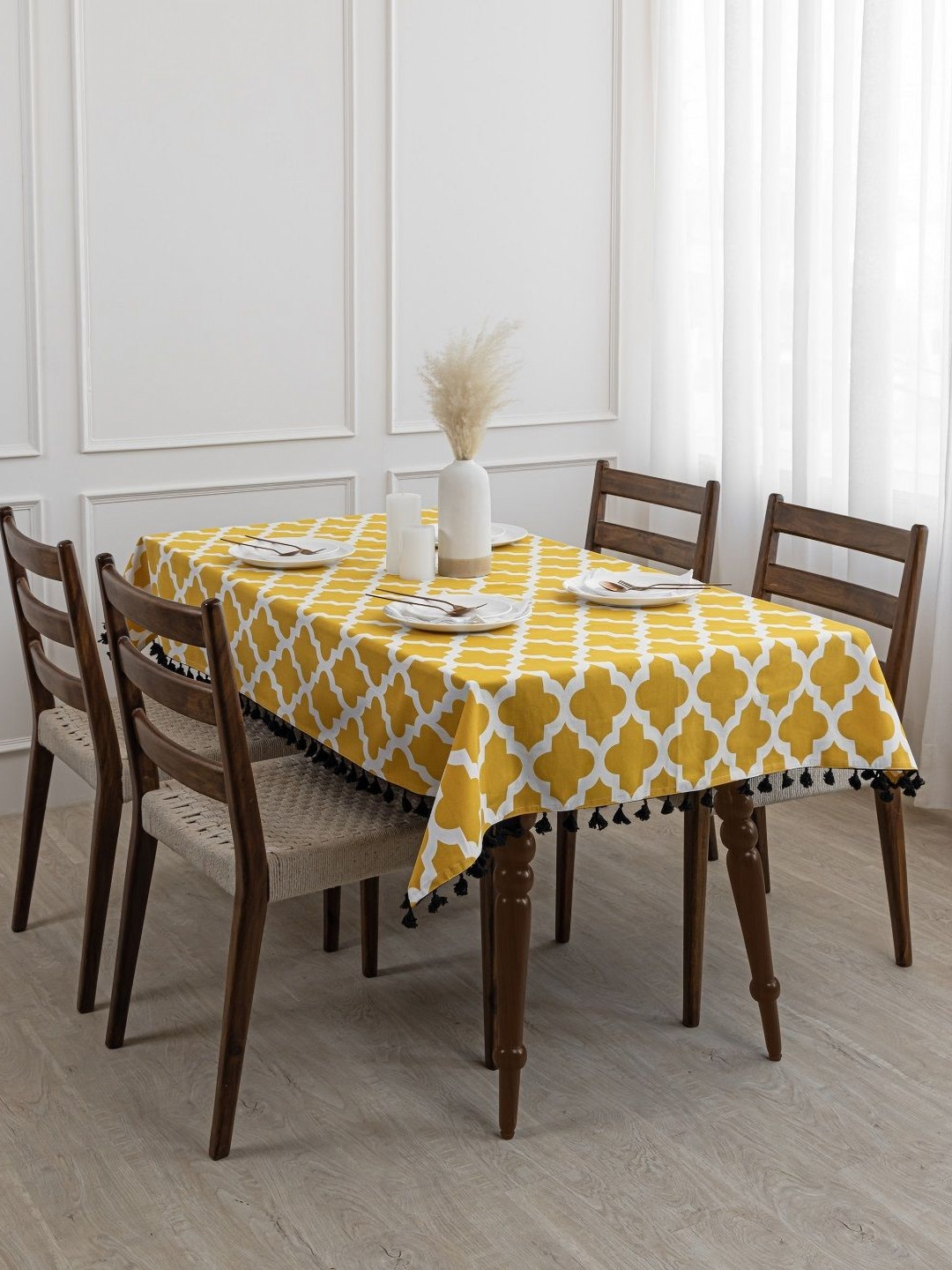 HOMEMONDE Unisex Yellow Table Covers