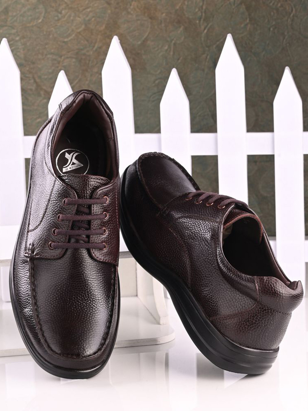 Auserio Men Leather Formal Derbys