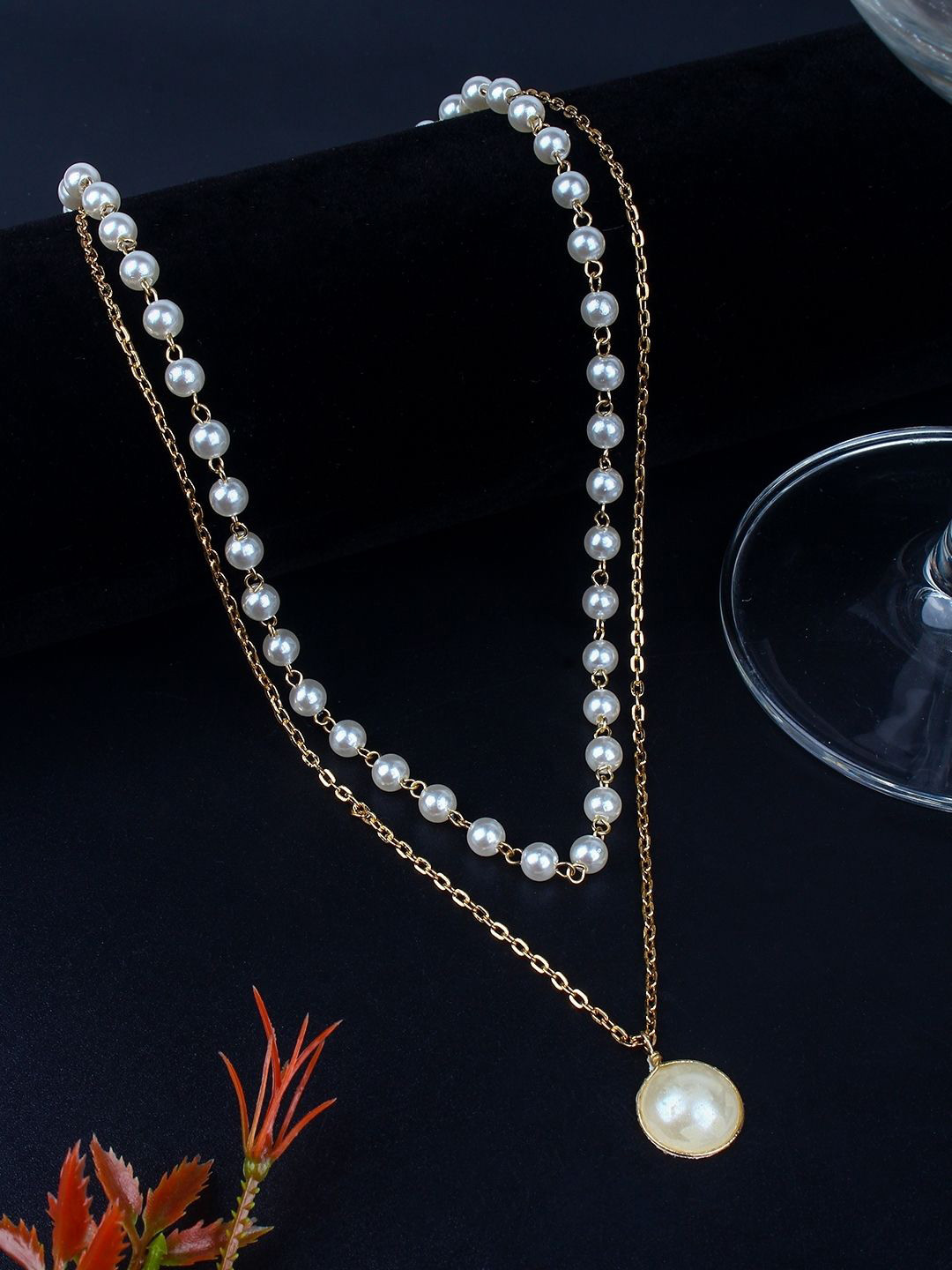 KPOP Gold-Plated Beaded Minimal Layered Necklace