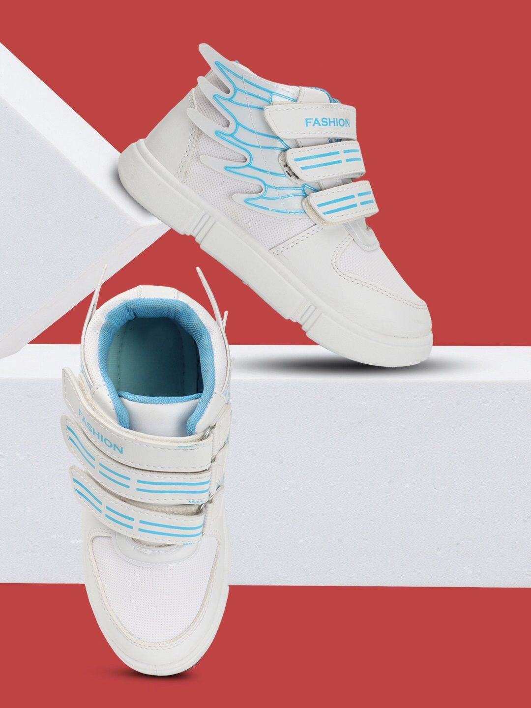 BAESD Girl Everyday Printed Velcro RoundToe Sneakers